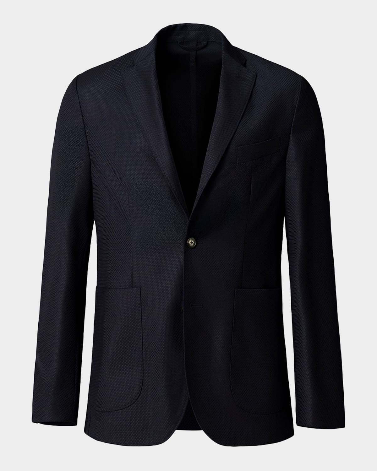 Eton Men 's Wool Knit Deconstructed Blazer Jacket