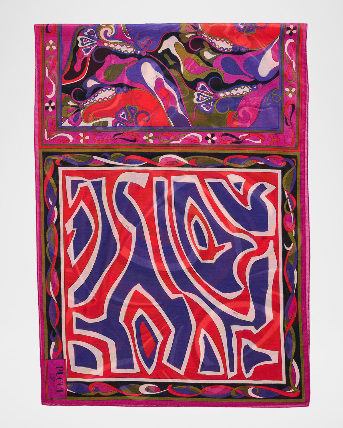 Pucci Mixed-print Cotton Sarong In Multi