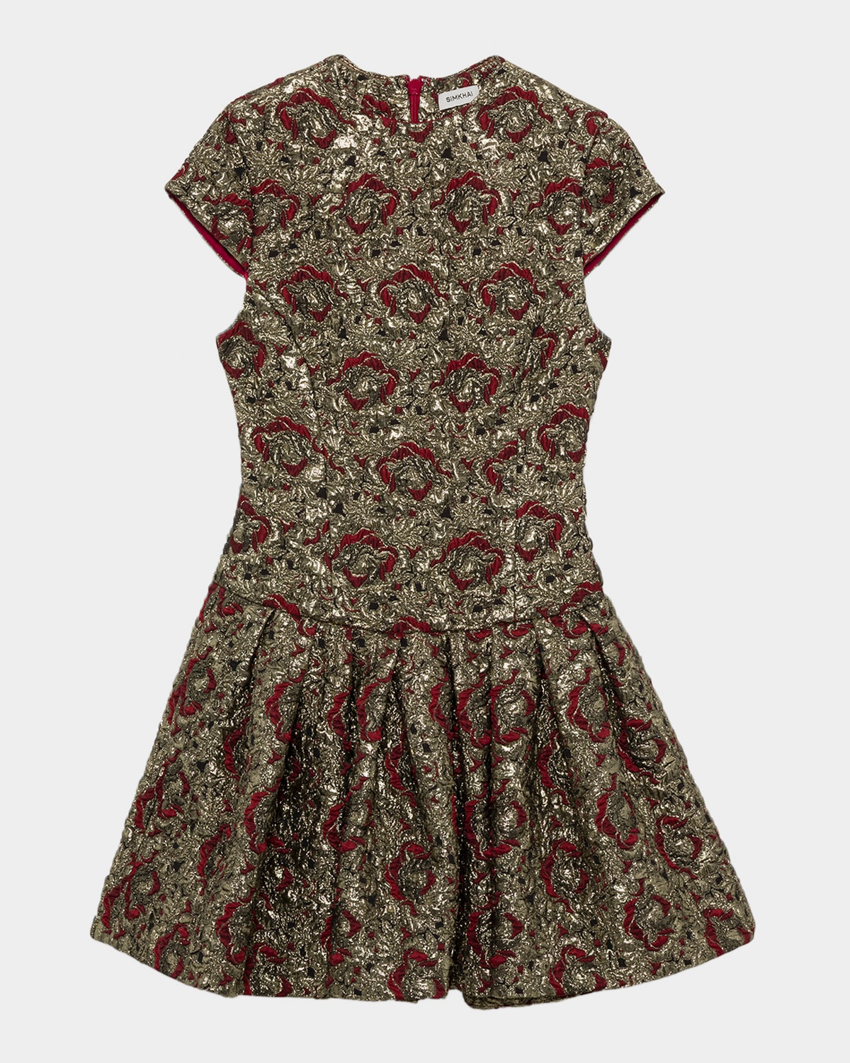 Simkhai Womens Ruby Multi Elowen Cap-sleeves Stretch-woven Mini Dress In Multi