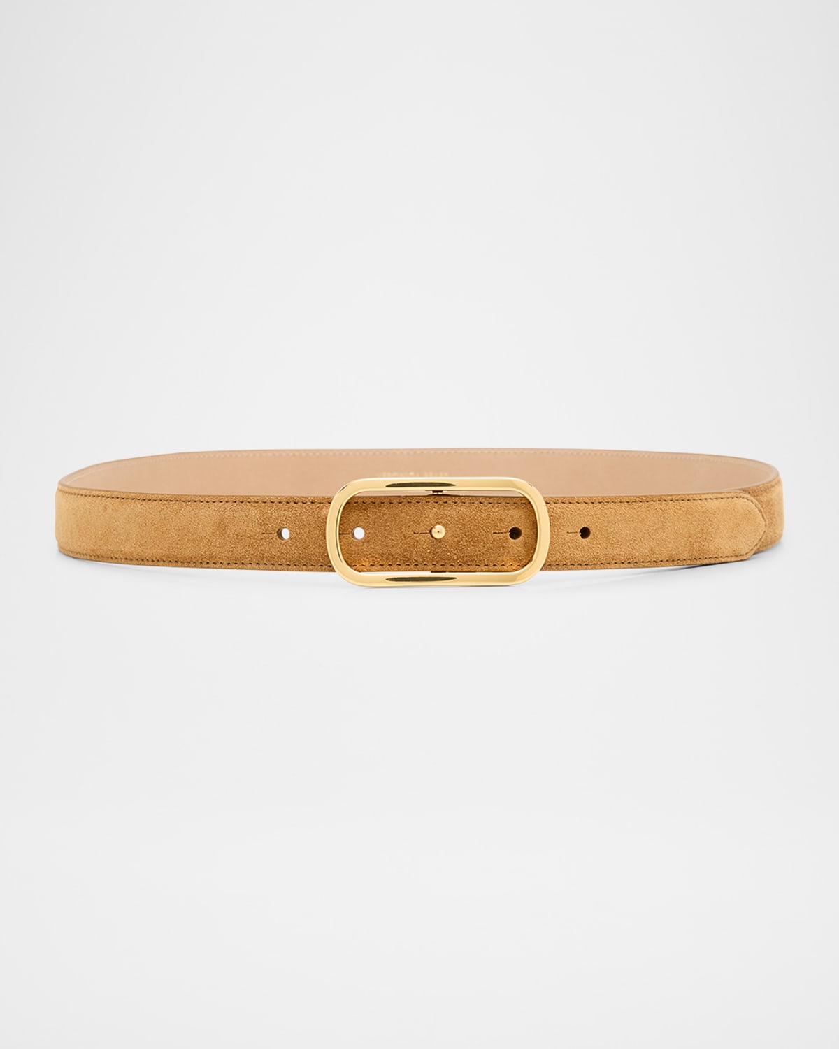 Veronica Beard Loop Suede Belt In Brown