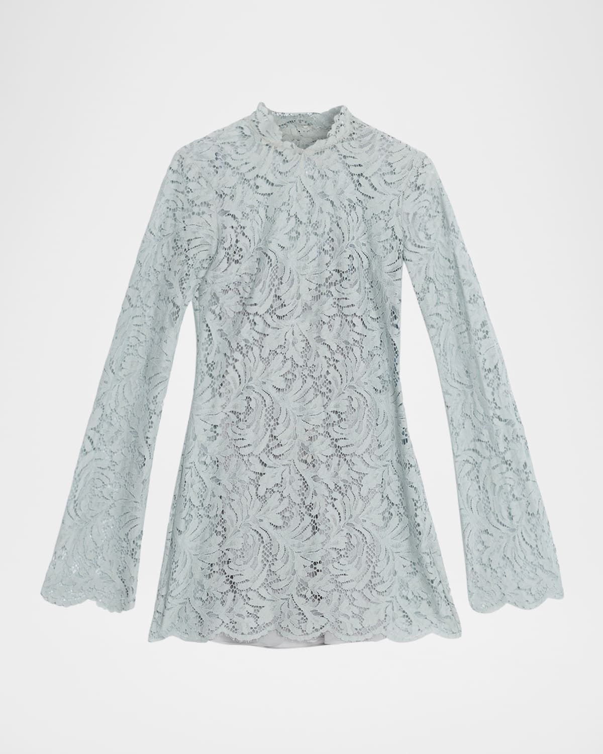 A.l.c . Eden Floral Lace Mock Neck Minidress In Multi