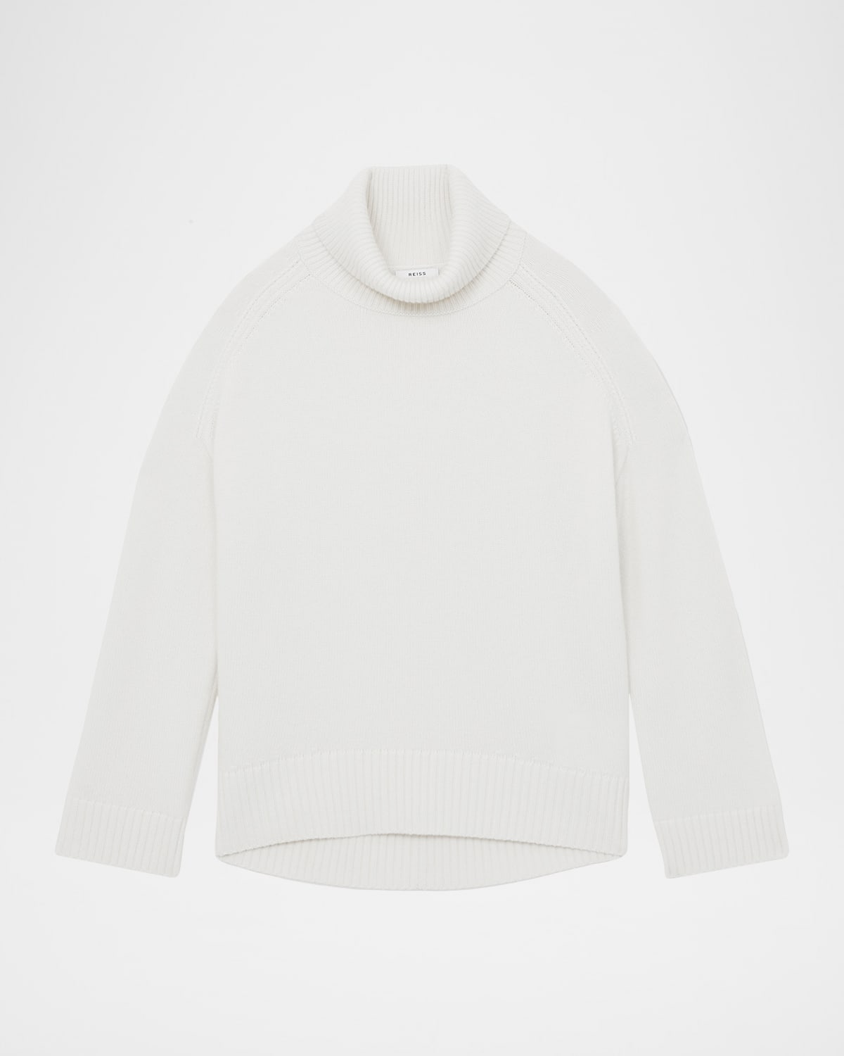 Reiss Brooklyn Wool-cashmere Roll-neck Sweater In White