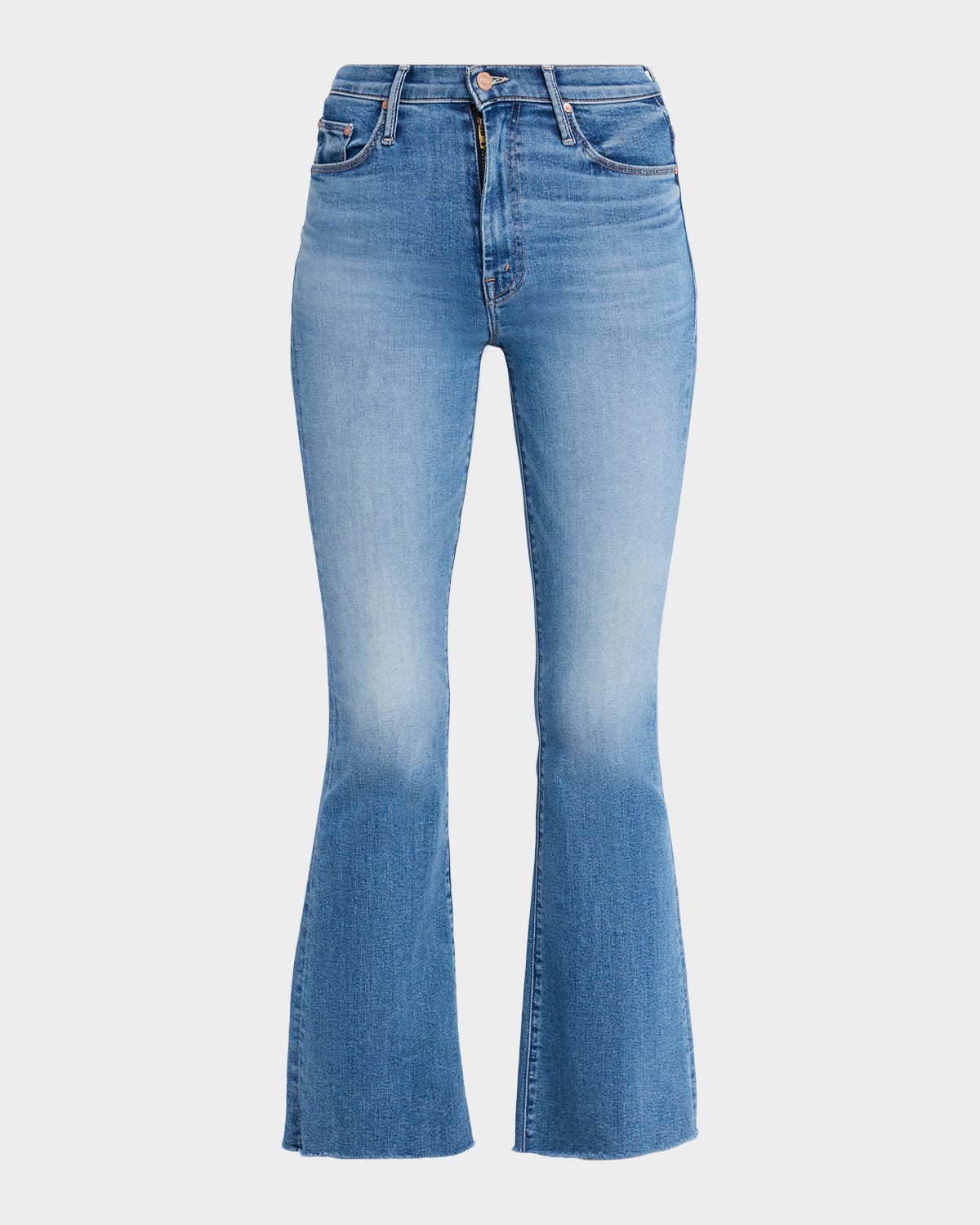 Mother The Weekender Fray Jeans In Blue