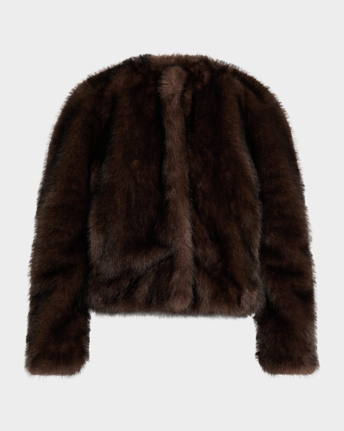 A.l.c Gwen Faux Fur Jacket In Brown