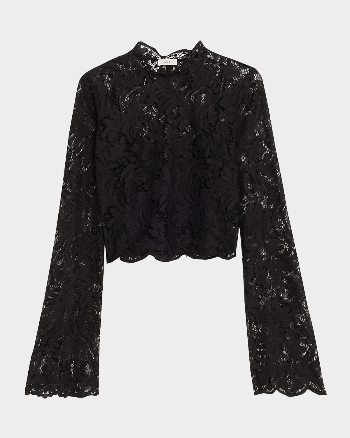 A.l.c Margot Lace Top In Black