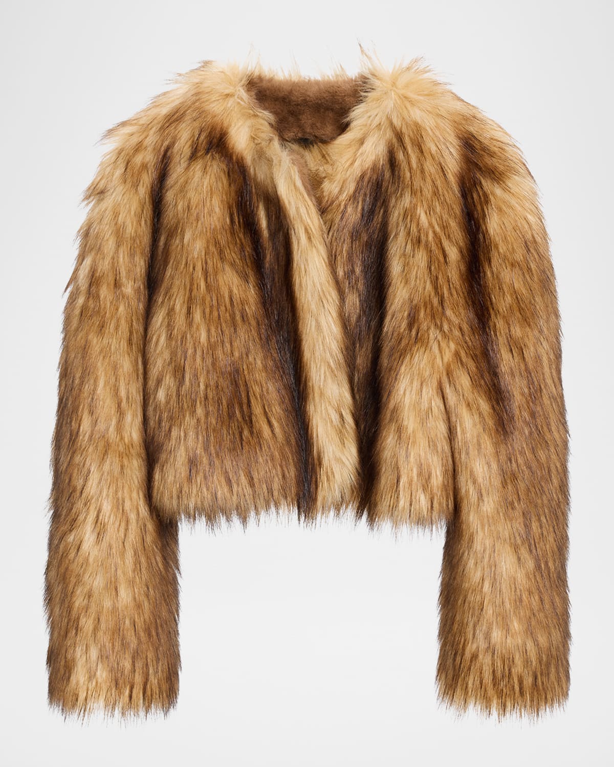 A.l.c Gina Faux Fur Jacket In Brown