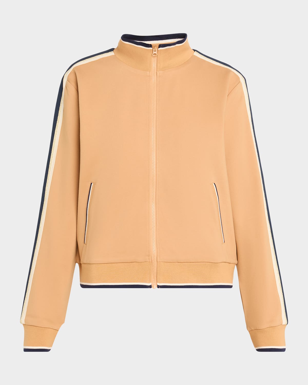 The Upside Le Sport Margot Zip Jacket In Brown