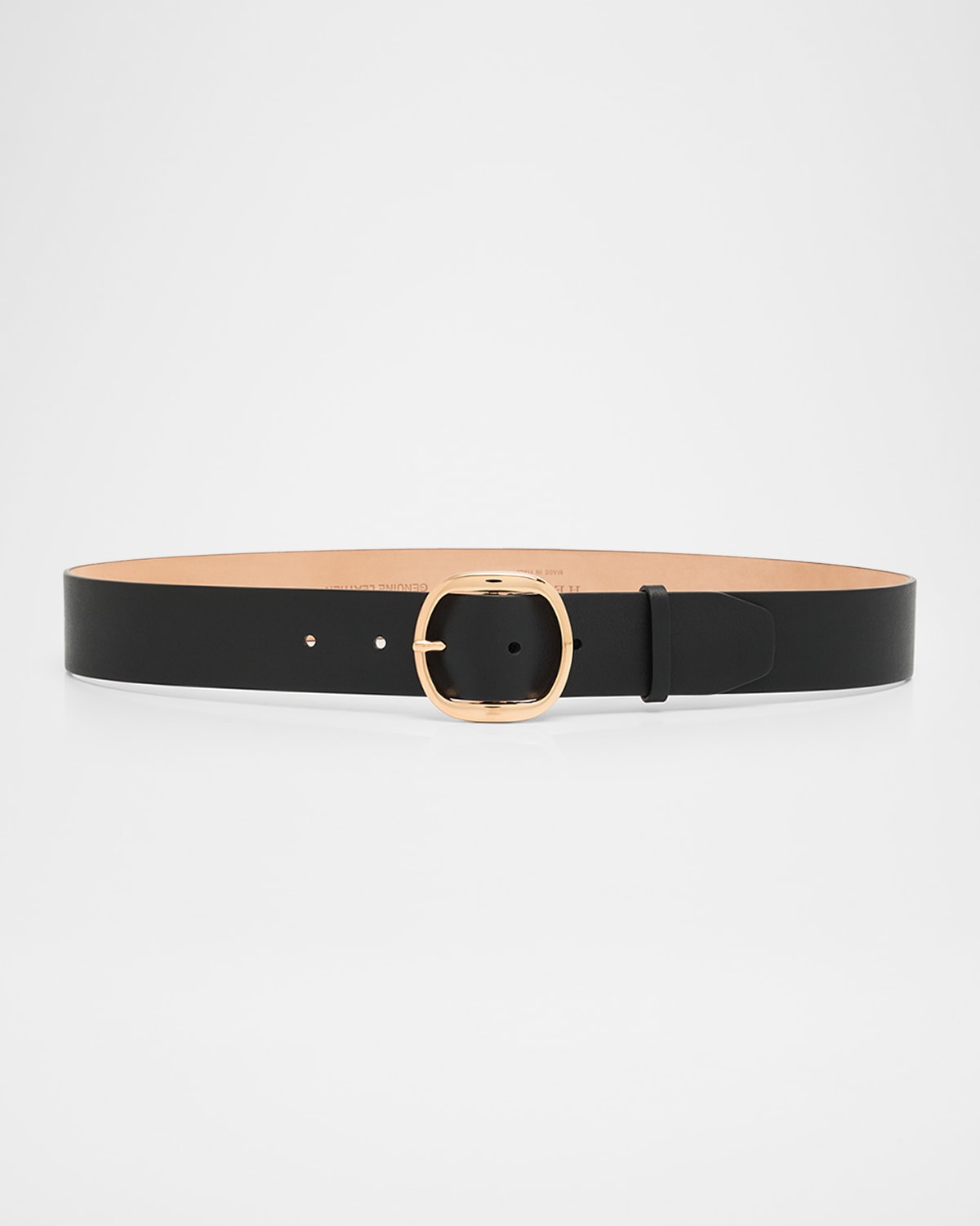 Gabriela Hearst Elster Leather Belt In Black
