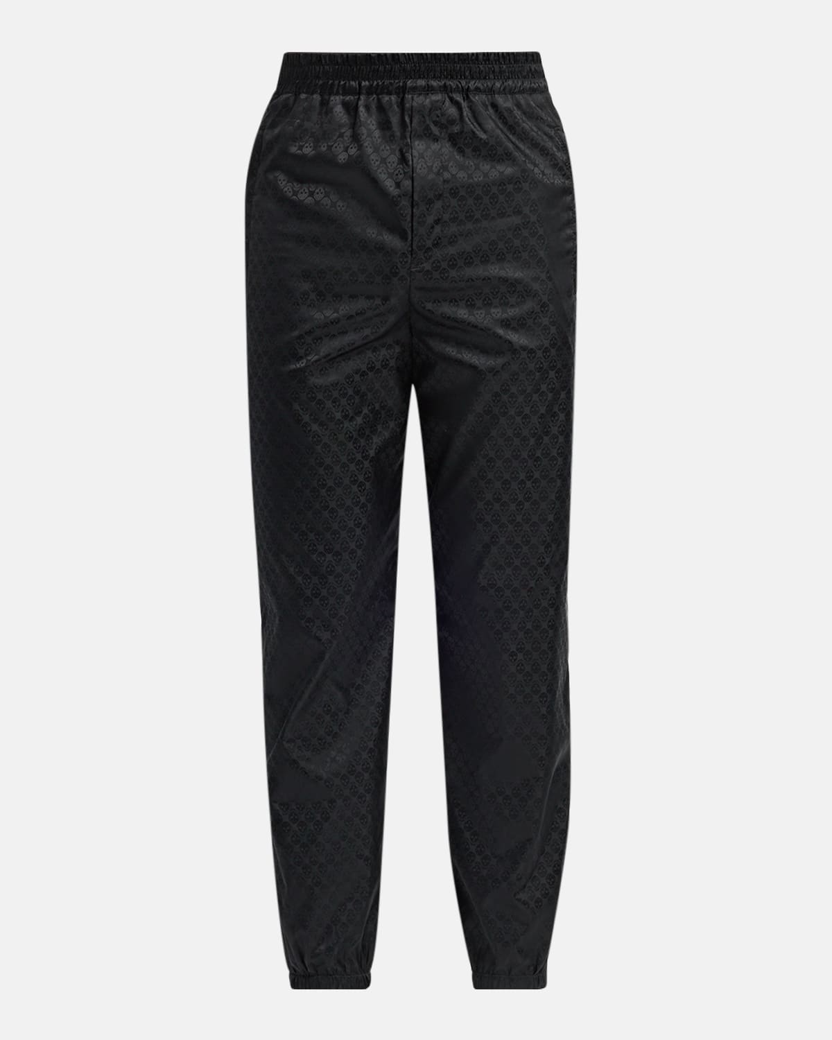 McQueen Men 's Tonal Skull Nylon Jacquard Jogger Pants
