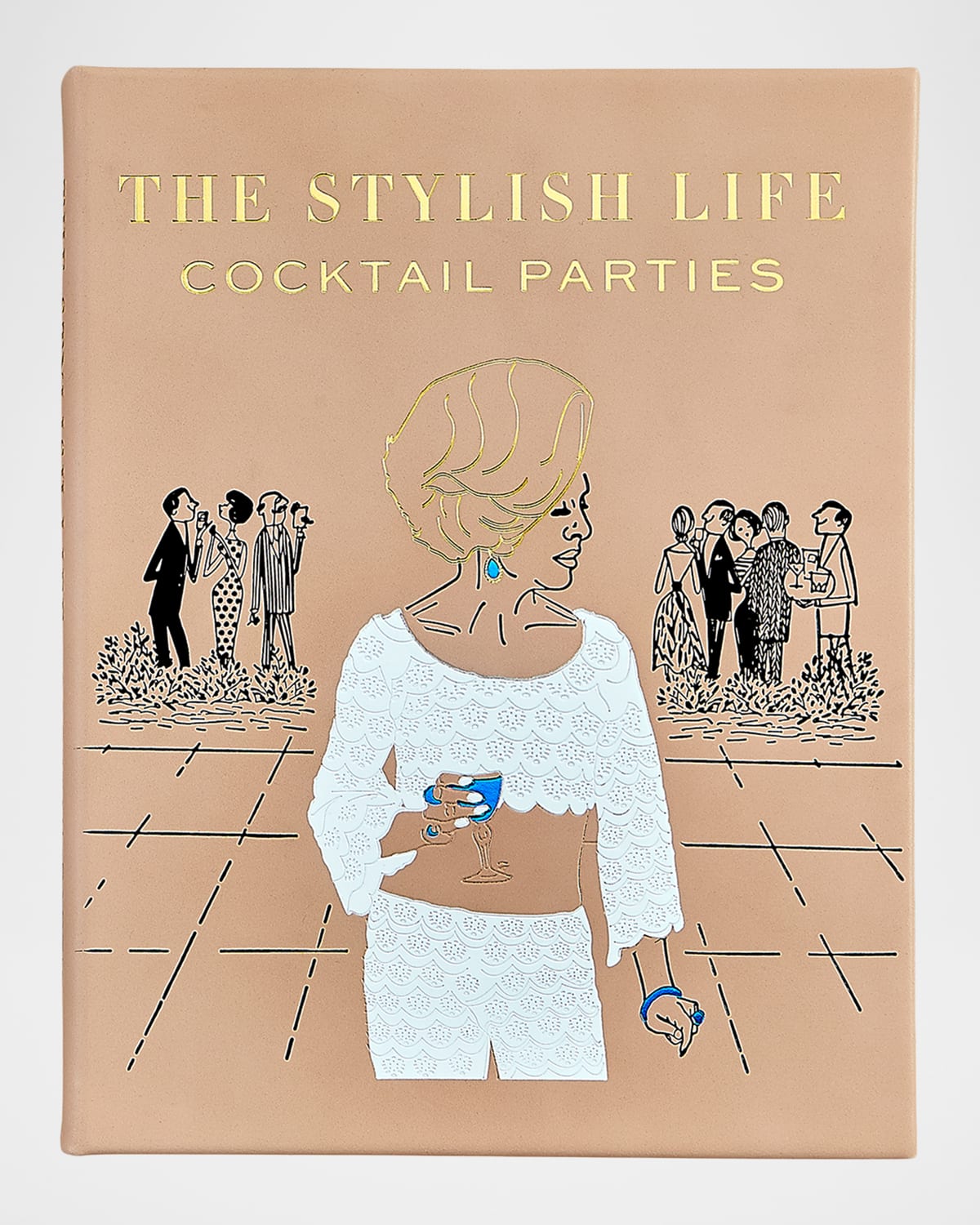 Graphic Image The Stylish Life: Cocktail Parties Leather-bound Book By Elizabeth Smith In Brown
