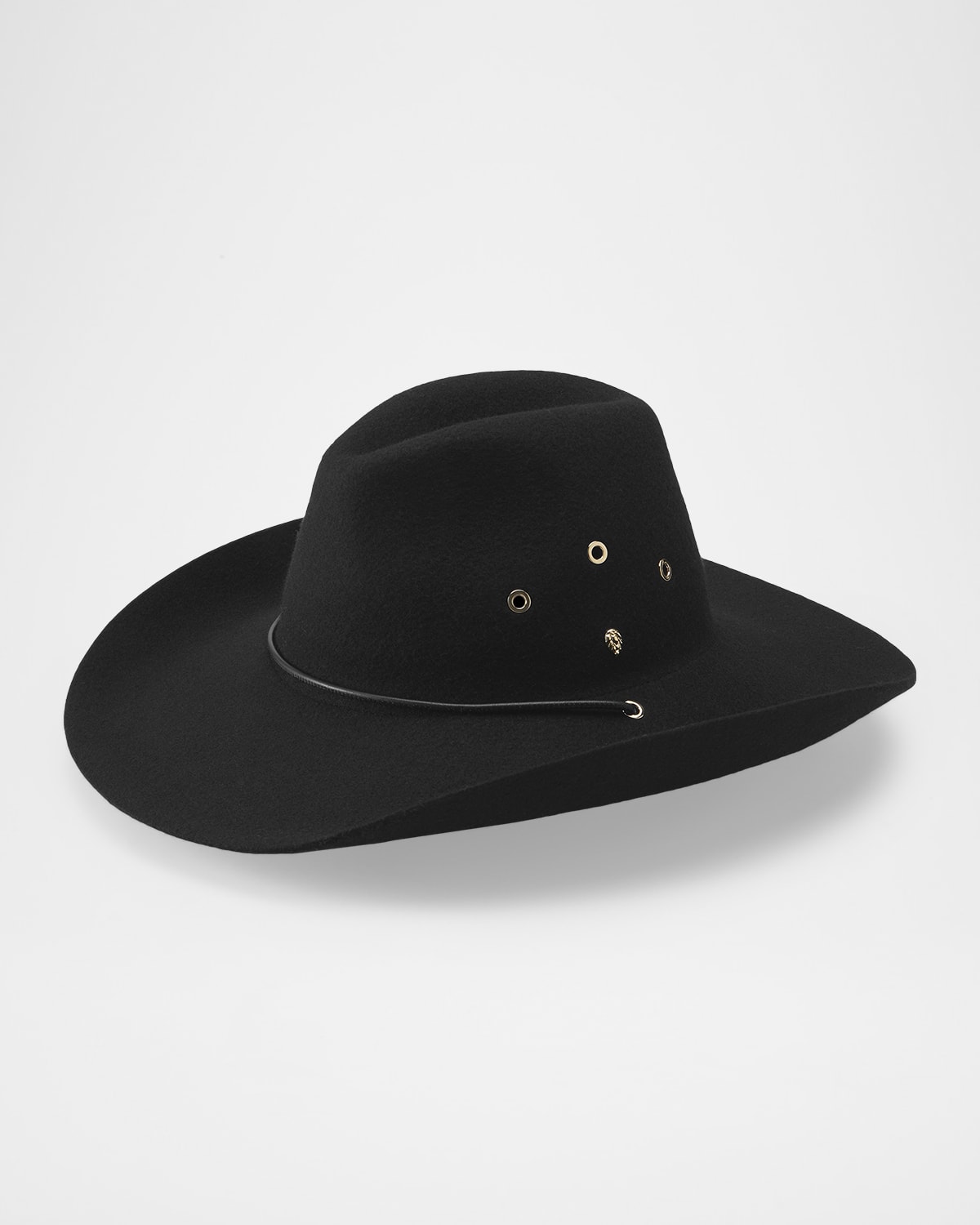 Helen Kaminski Walker Wool Felt Cowboy Fedora In Black