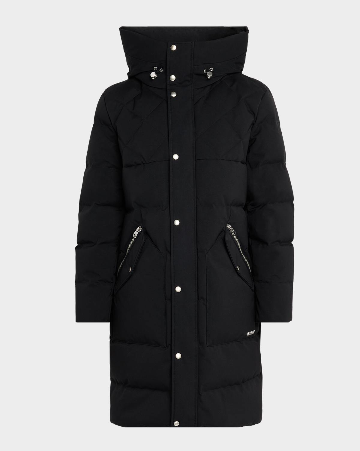 Mackage Werner Quilted Down Parka With Removable Bib In Black