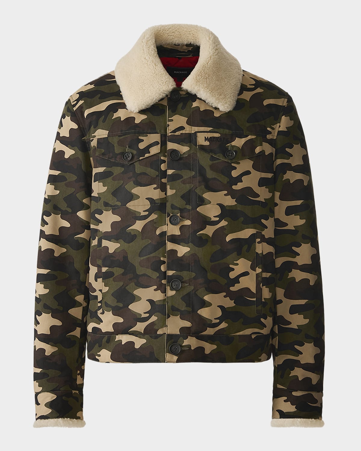 Mackage Men 's Nash-SH Camouflage Trucker Jacket