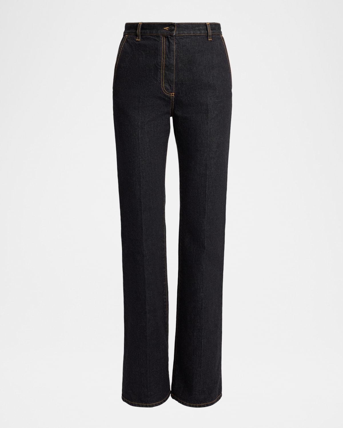 The Row Vita Straight-leg Jeans In Black