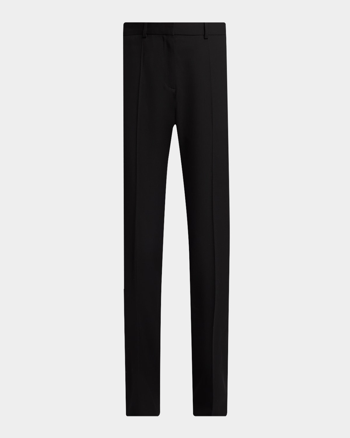 The Row Hiram Wool-twill Straight-leg Pants In Black