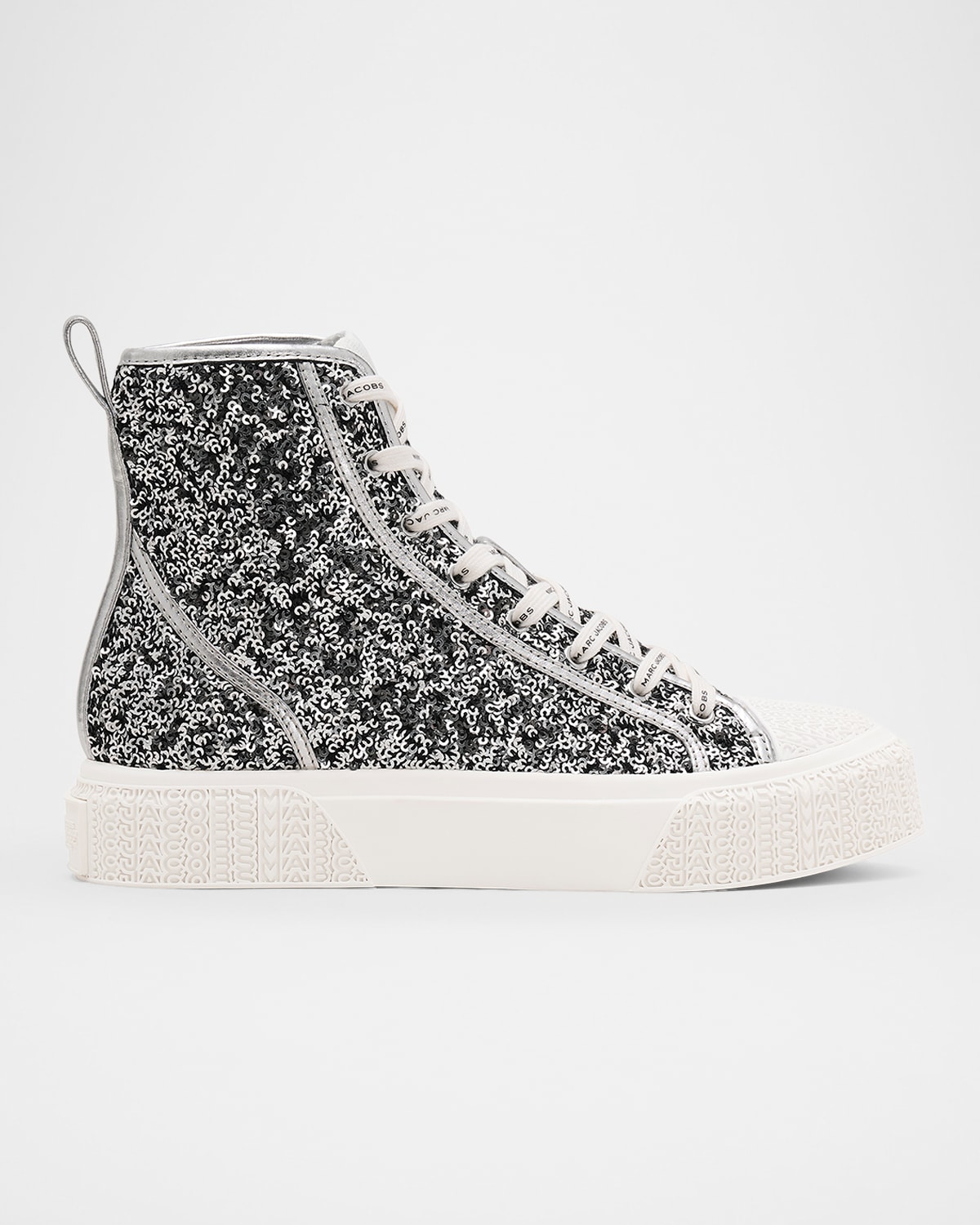 Marc Jacobs The Sequined High-Top Sneakers