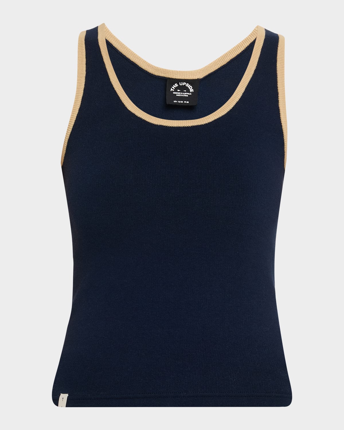 The Upside Equine Raf Knit Tank Top In Blue