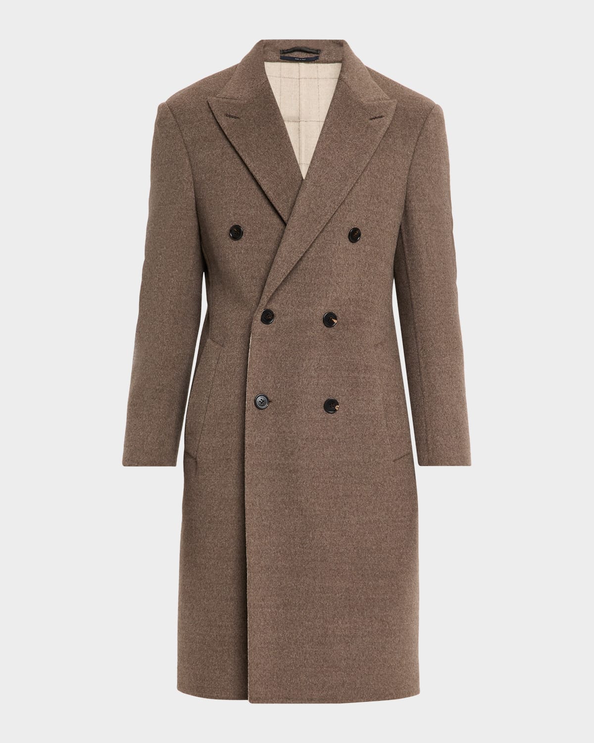 dunhill Men 's Merino Wool Double Face Top Coat