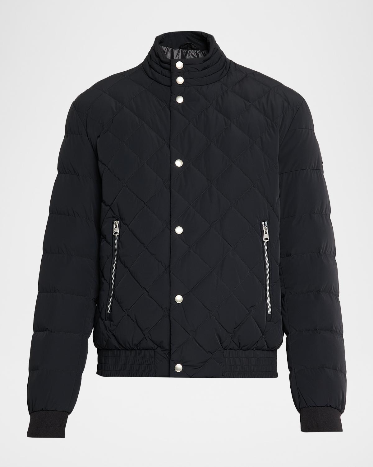 Mackage Bodhi Quilted Blouson Style Down Jacket In Black