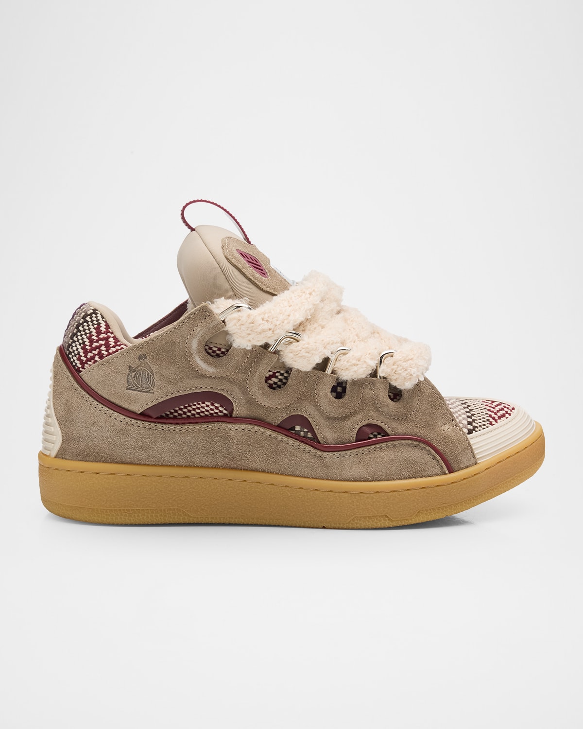 Lanvin Men 's Curb Suede & Polyester Sneakers