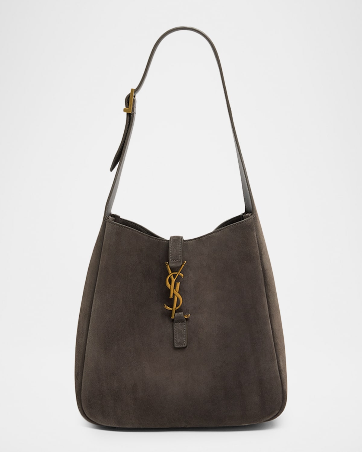 Saint Laurent Le 5 A 7 Small Ysl Suede Shoulder Bag