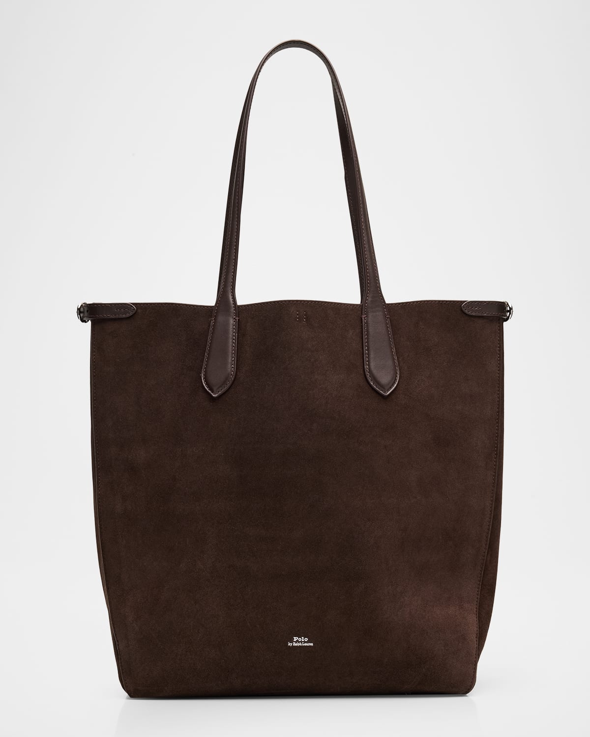 Polo Ralph Lauren Bellport Suede North-south Tote Bag In Brown