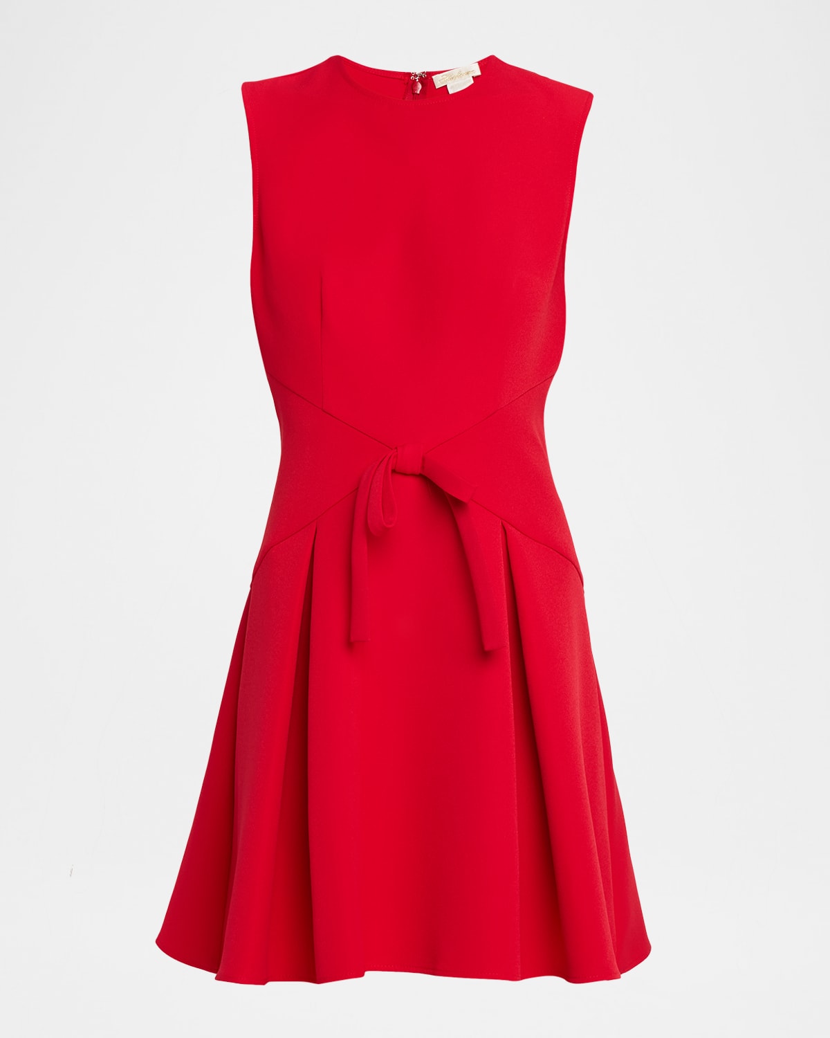 Shoshanna Hattie Sleeveless Bow-Front Crepe Mini Dress