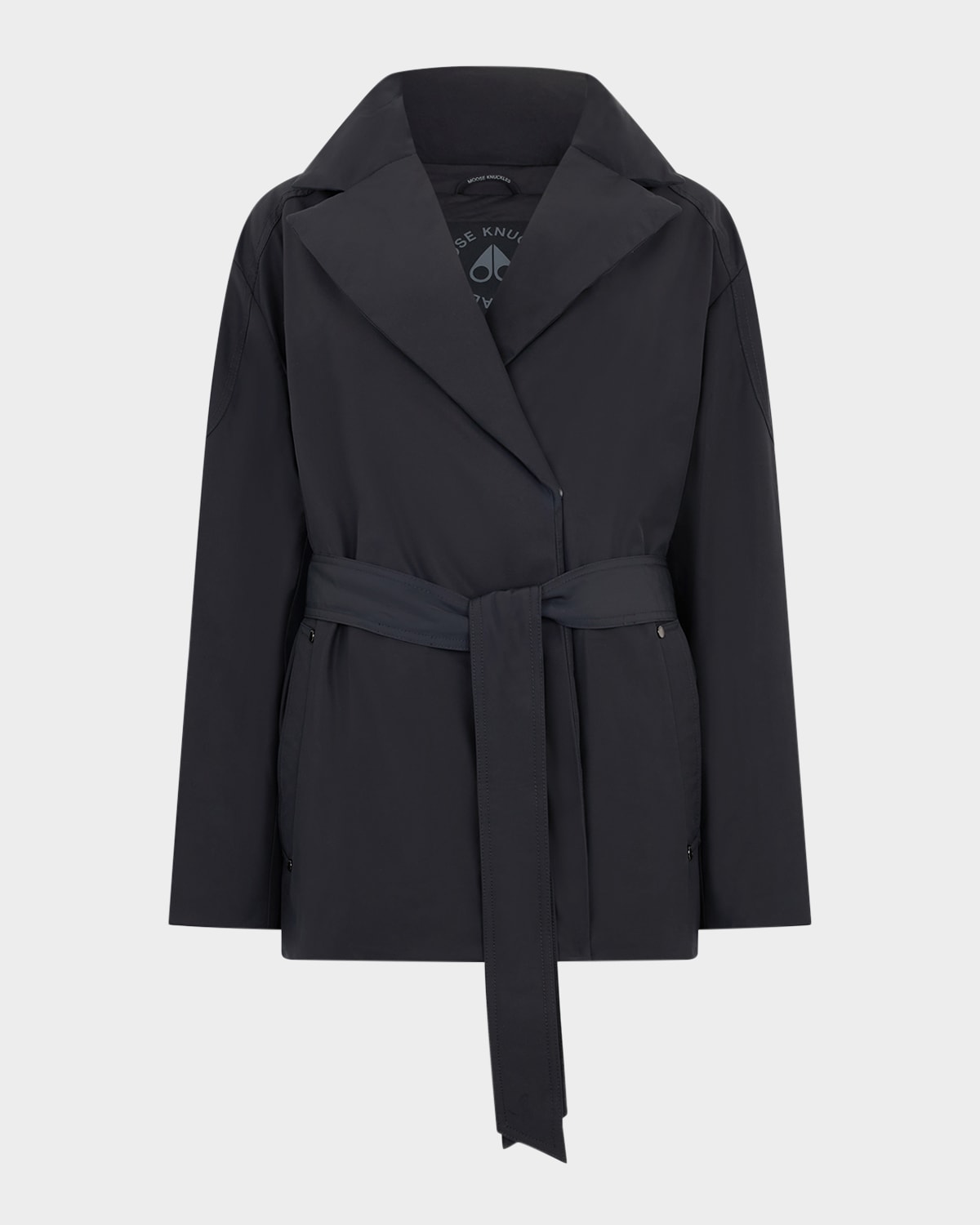 Moose Knuckles Lonsdale Short Wrap Jacket In Black