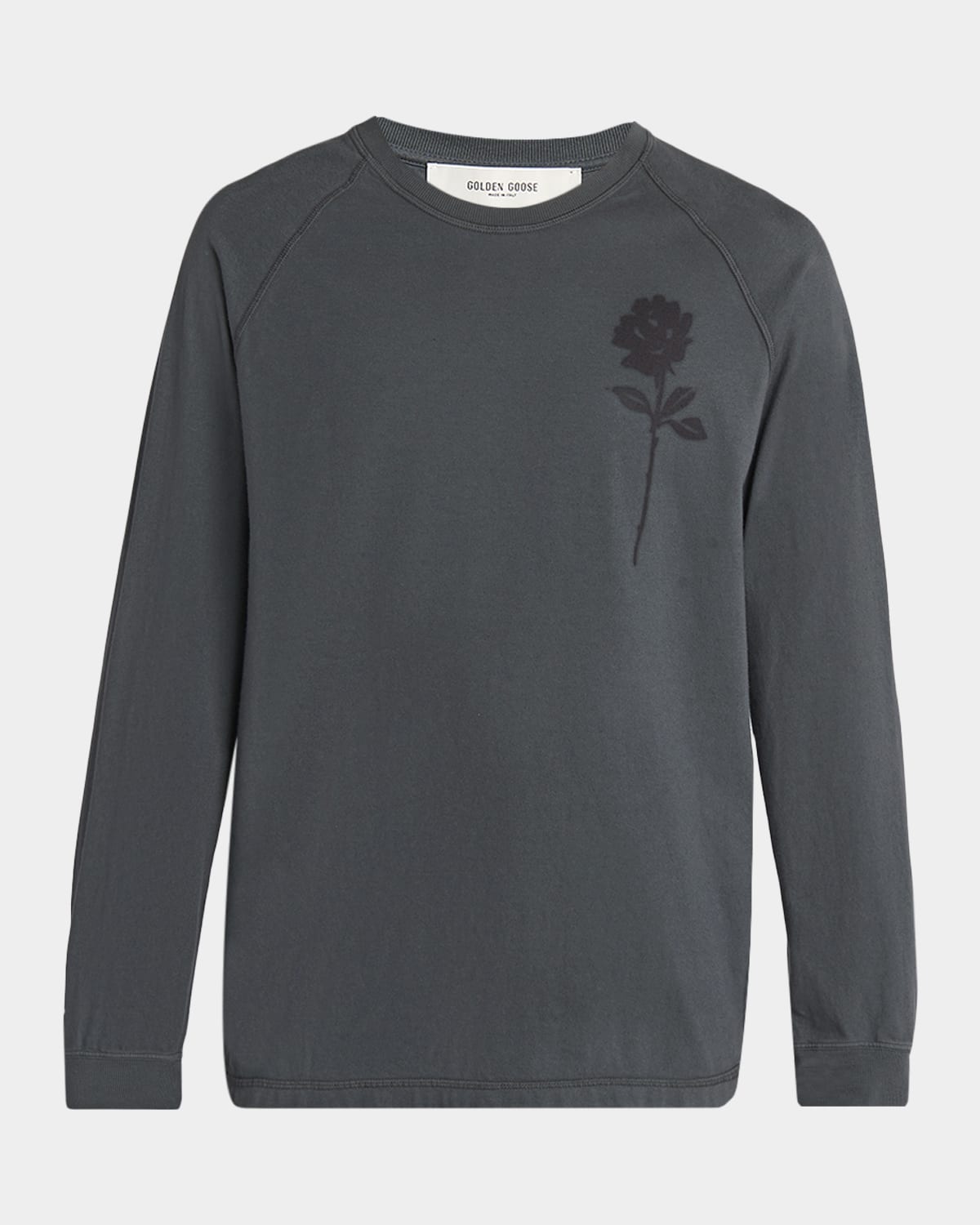 Golden Goose Men 's Journey Rose Cotton ong-Sleeve T-Shirt