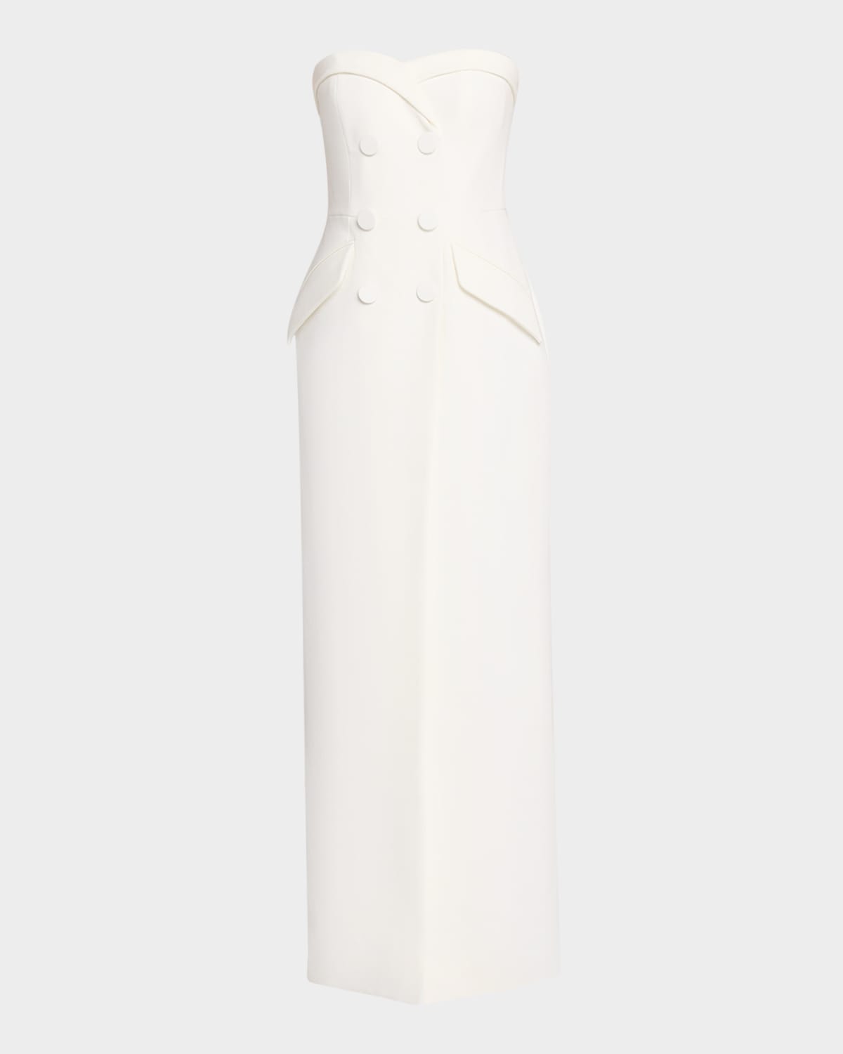 Sans Faff Brinley Strapless Blazer Dress In White