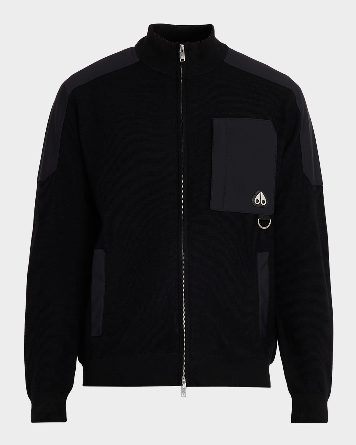 Moose Knuckles Men's Elowan Full-zip Sweater In Black