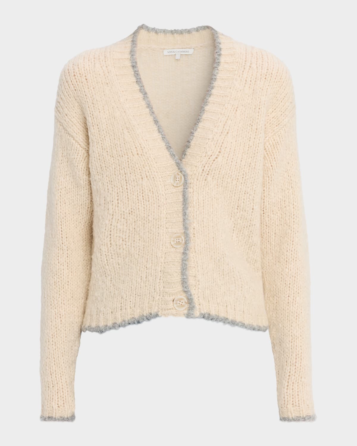 Sofia Cashmere Cashmere-blend Sweater In Neutral