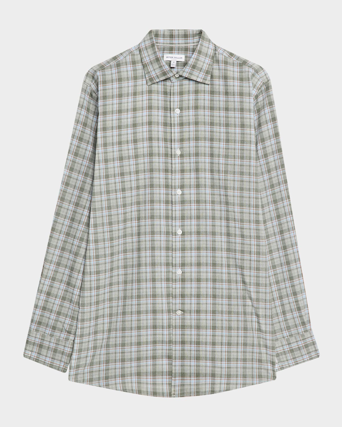 Peter Millar Men's Whitecap Flannel Performance Sport Shirt In Multi