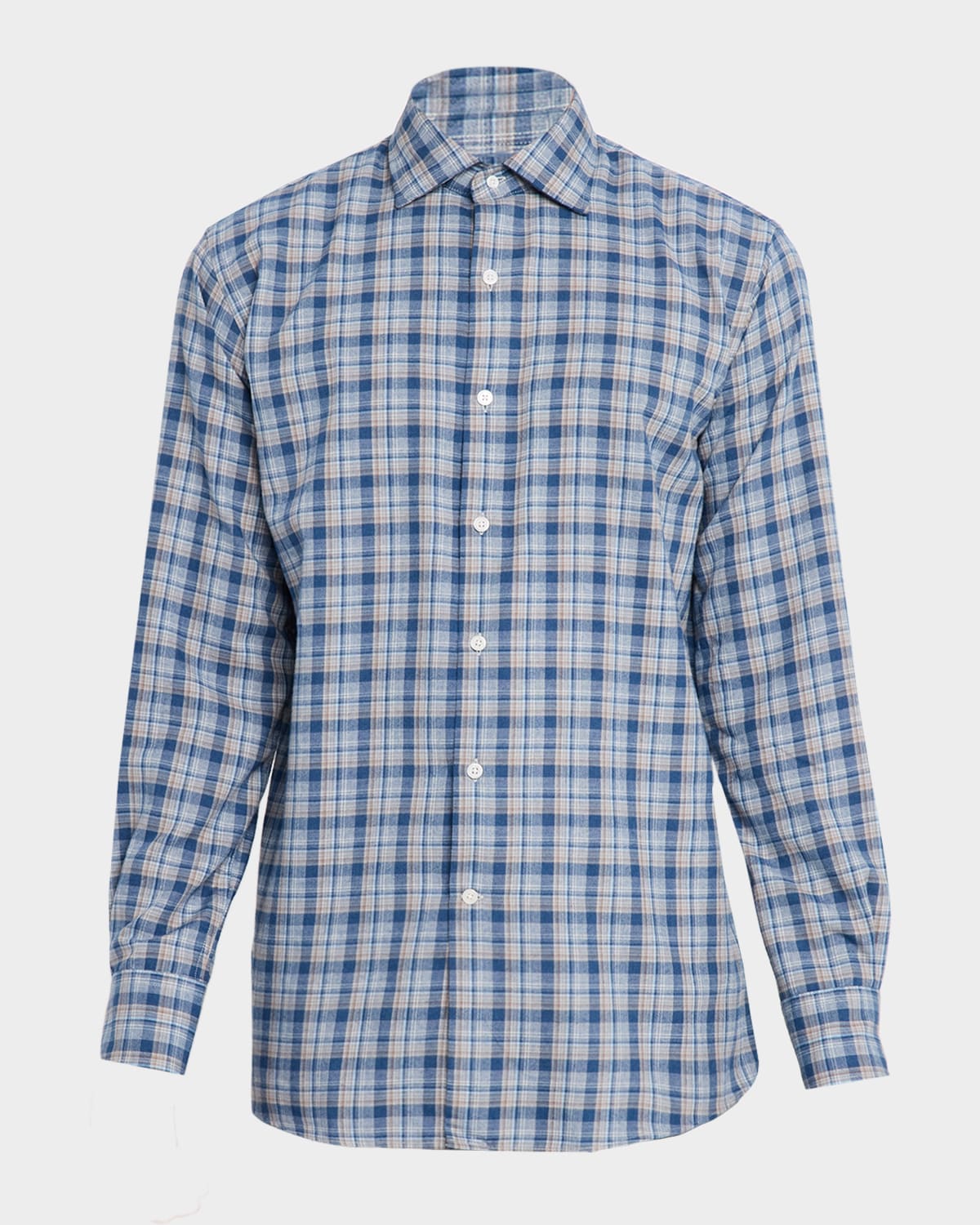 Peter Millar Men's Whitecap Flannel Performance Sport Shirt In Multi