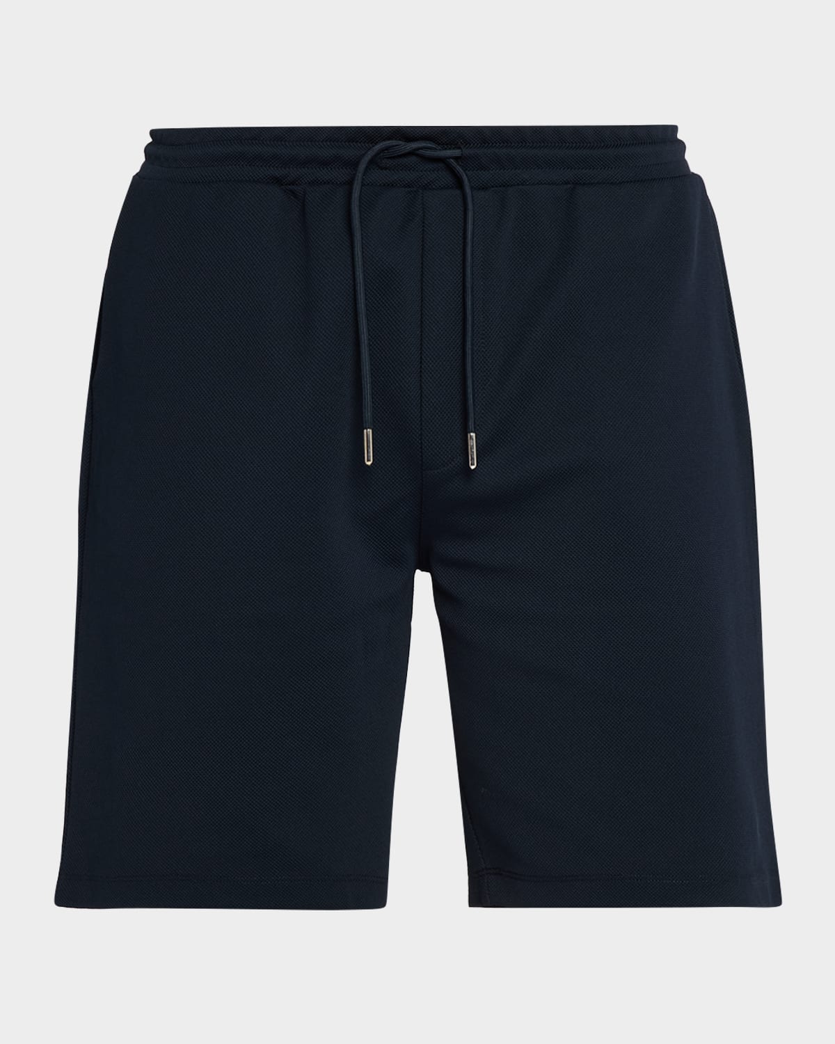 Reiss Men's Angus Textured Drawstring Shorts In Blue