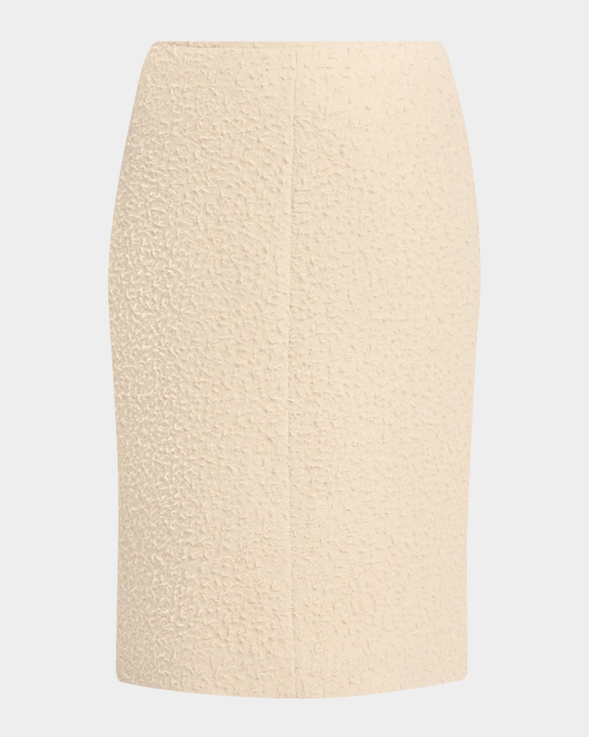 The Row Malva Textured Wool Pencil Skirt In Neutral