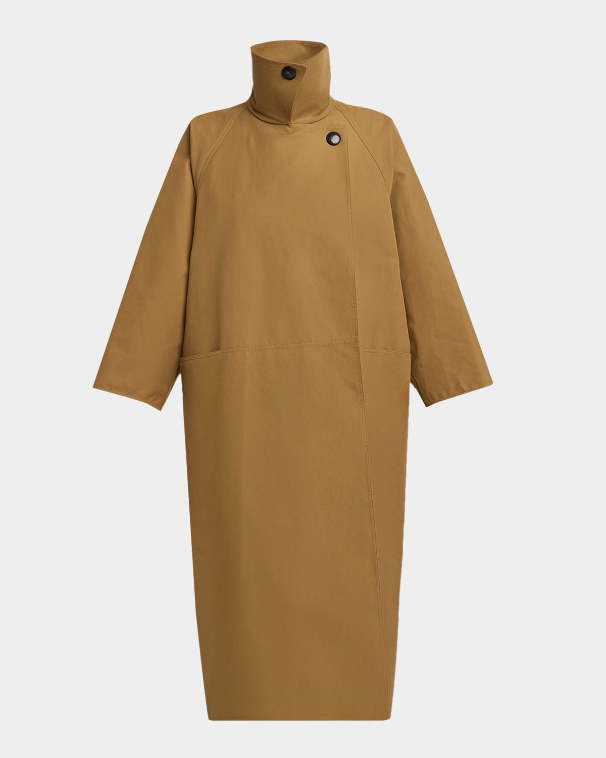 The Row Aurore Oversized Trench Coat In Green