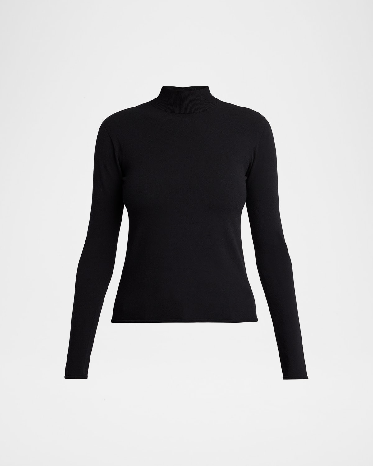 The Row Marciat Mock-neck Sweater In Black