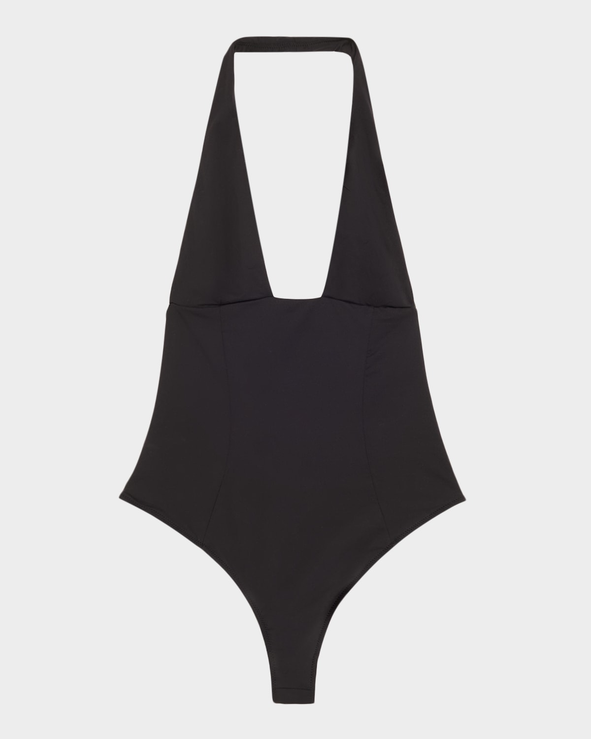 Kiki De Montparnasse Echauffe Plunging Stretch Jersey Bodysuit