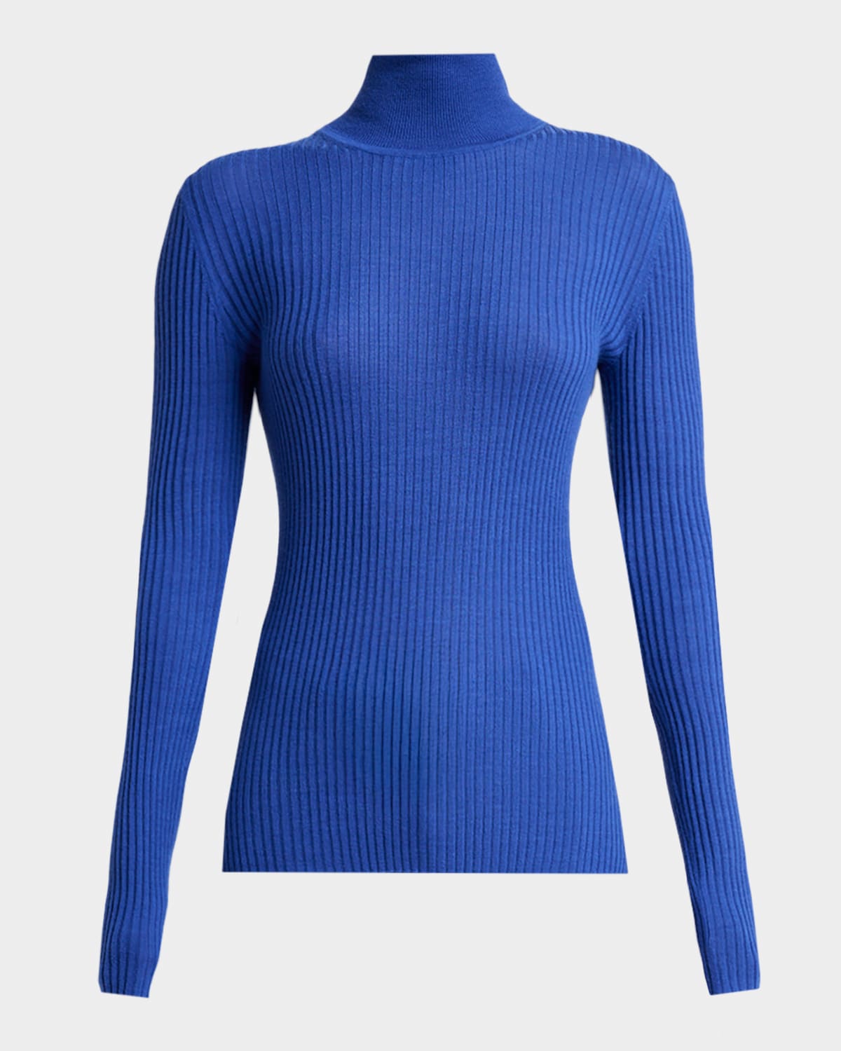 Gabriela Hearst Peppe Cashmere Silk Turtleneck Sweater In Blue