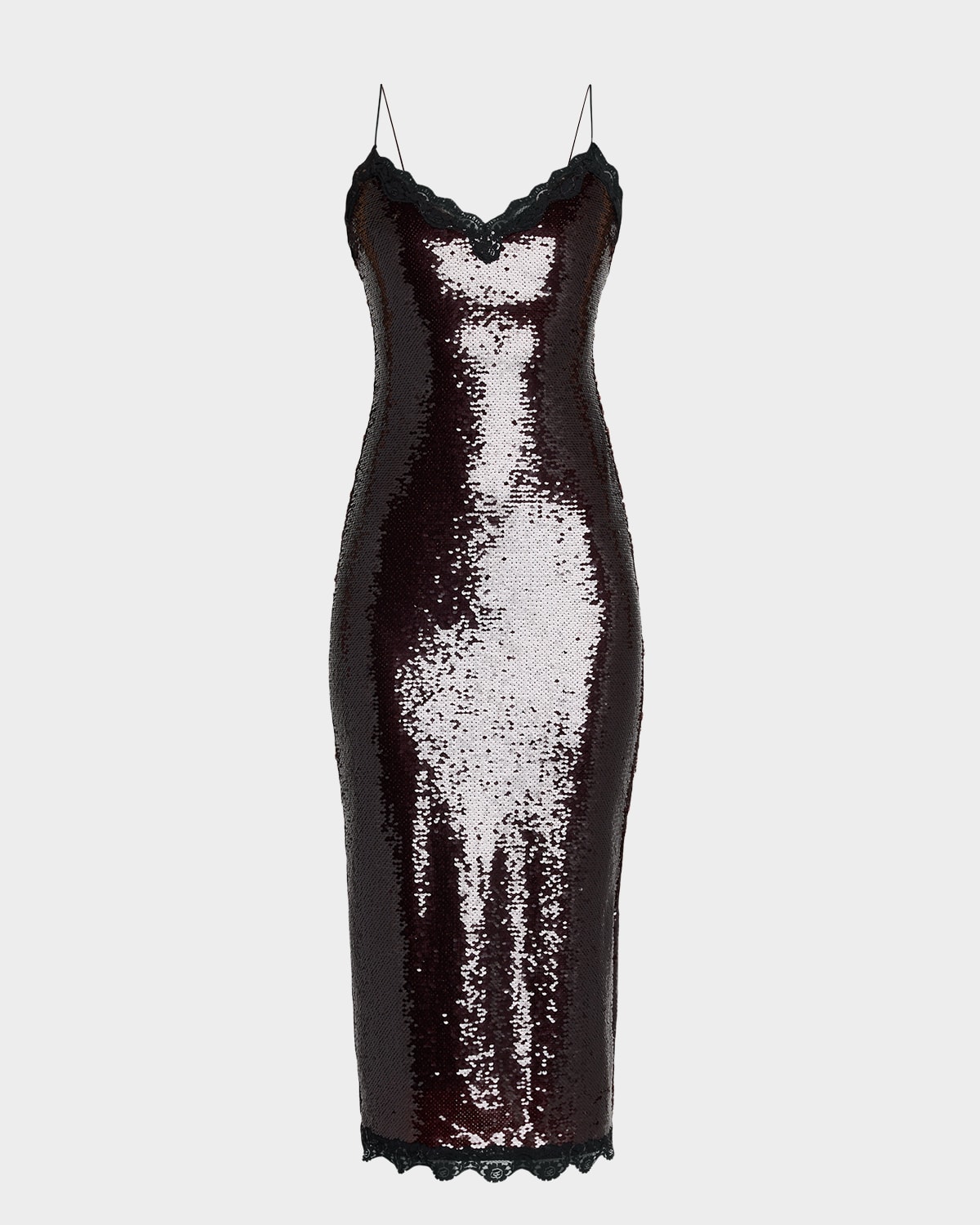 LoveShackFancy Verelith Sequined Midi Dress