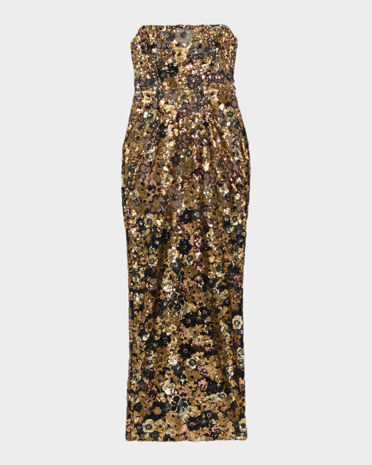Bronx And Banco Farah Sleeveless Sequined Maxi Dress In Multi