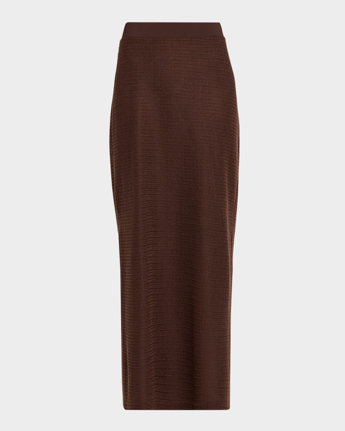 Simkhai Nicky Knit Midi Skirt In Brown