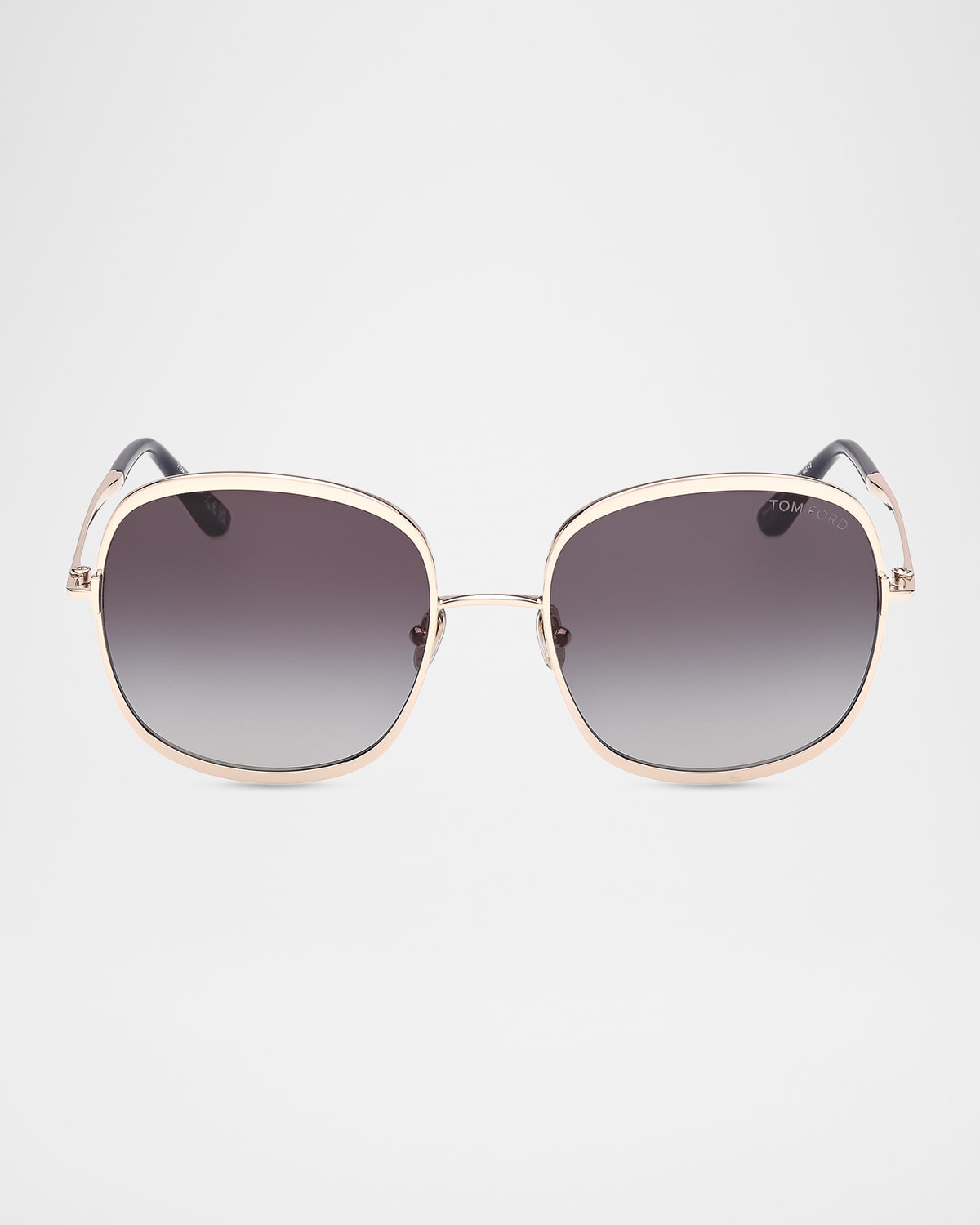 Tom Ford Sofia 57mm Metal Round Sunglasses