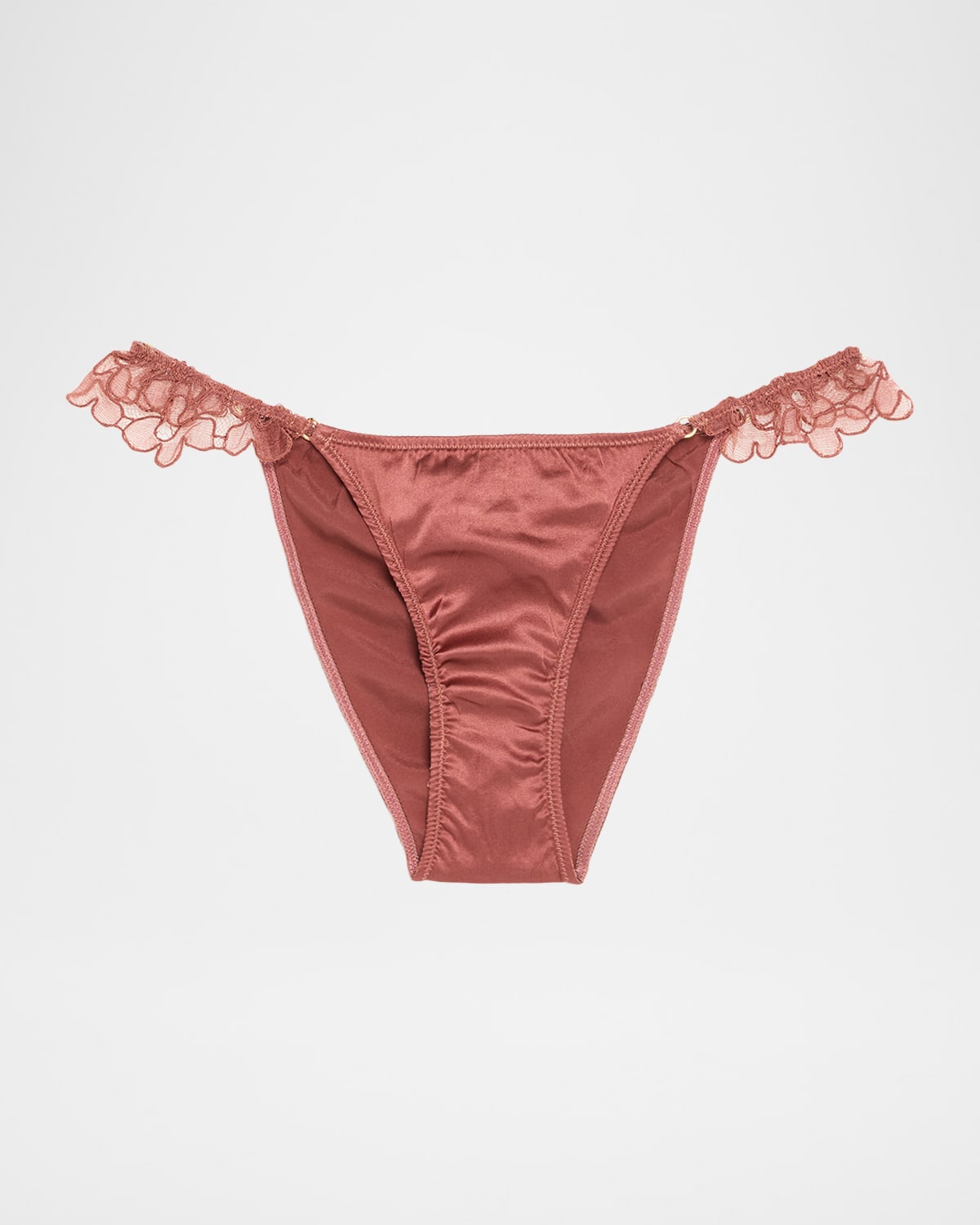 Kiki De Montparnasse Amelie ilk Charmeuse & Lace Panties