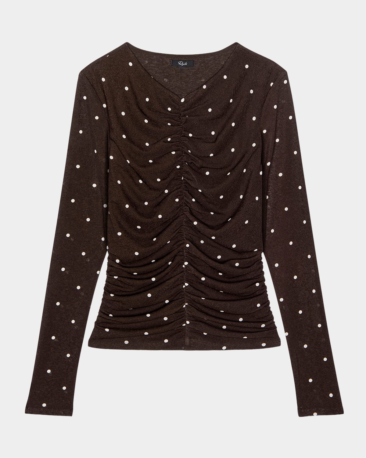 Rails Georgina Ruched Long-sleeve Top