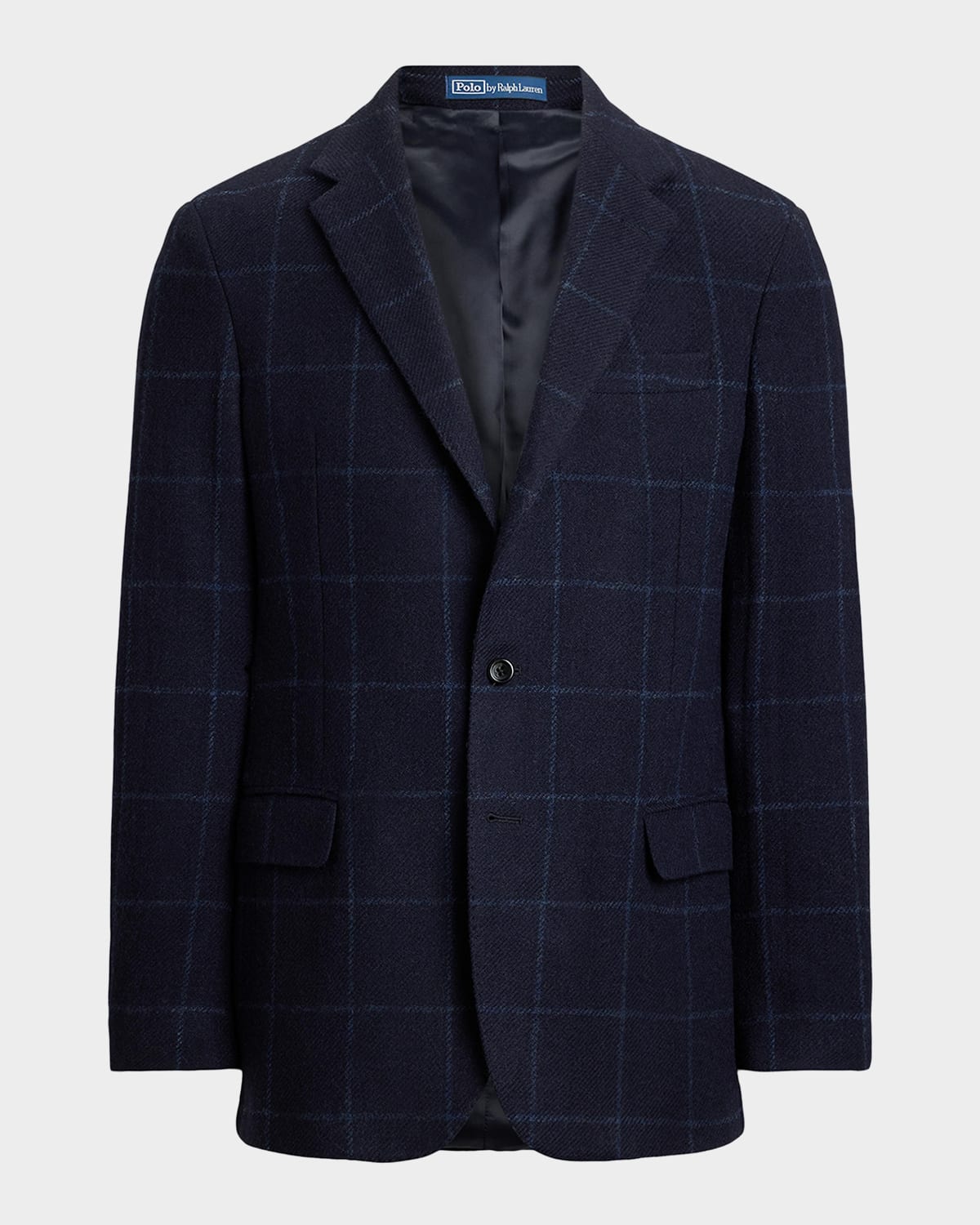 Polo Ralph Lauren Men's Windowpane Wool Tweed Two-button Sport Coat In Blue