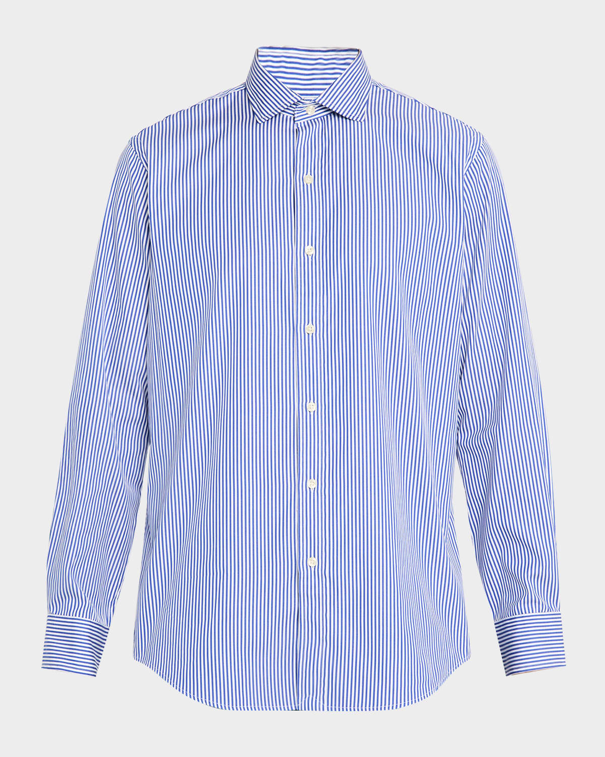 Polo Ralph Lauren Men's Classic Fit Stripe Poplin Sport Shirt In Blue