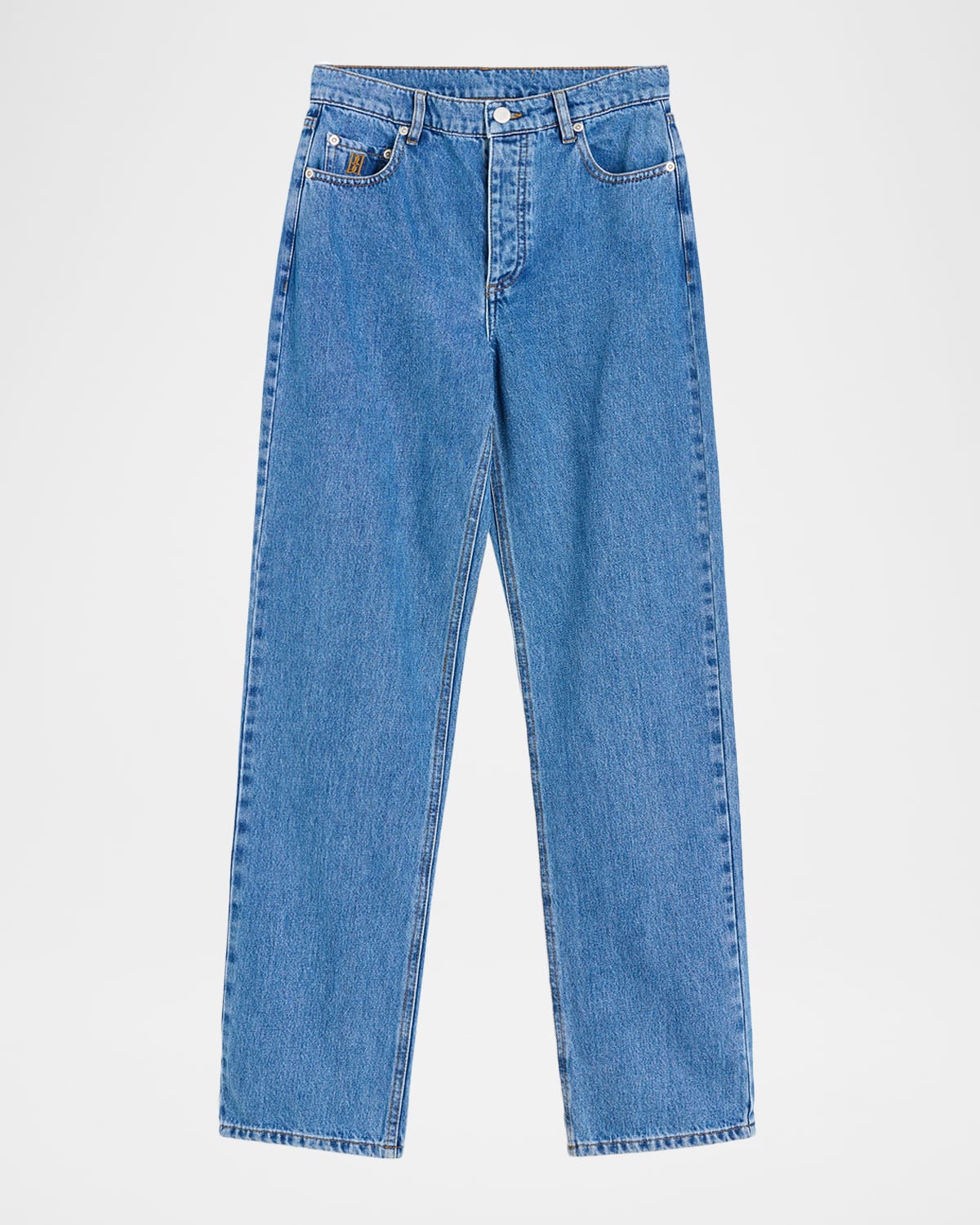 By Malene Birger Chicago High-rise Organic Cotton Denim Jeans In Multi