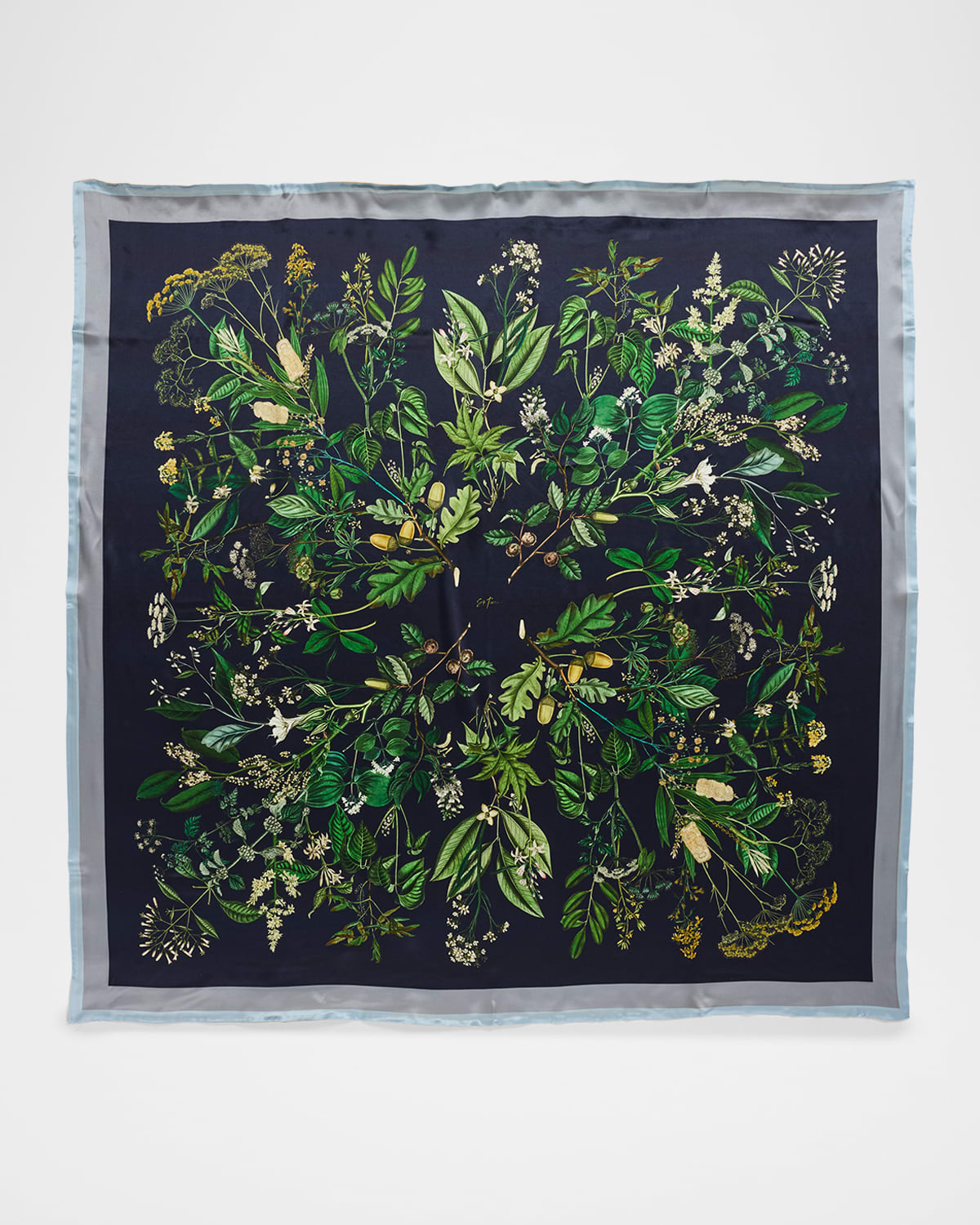 St. Piece Brooke Double-Sided Large Square Silk Scarf